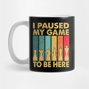 Vintage Chess player lovers fans jokes Mug